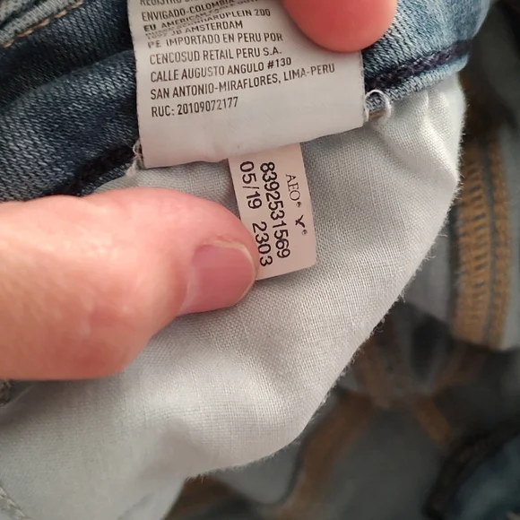 💙 EUC American Eagle Ladie's Next Level Stretch Curvy Highest Rise Jeggings, 4R - Picture 9 of 14